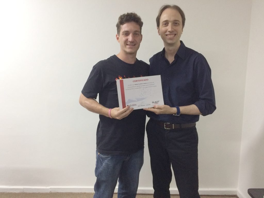 Rafael Lardieri e Almir Rizzatto - Turma 5 do curso de Marketing Digital para jornalistas