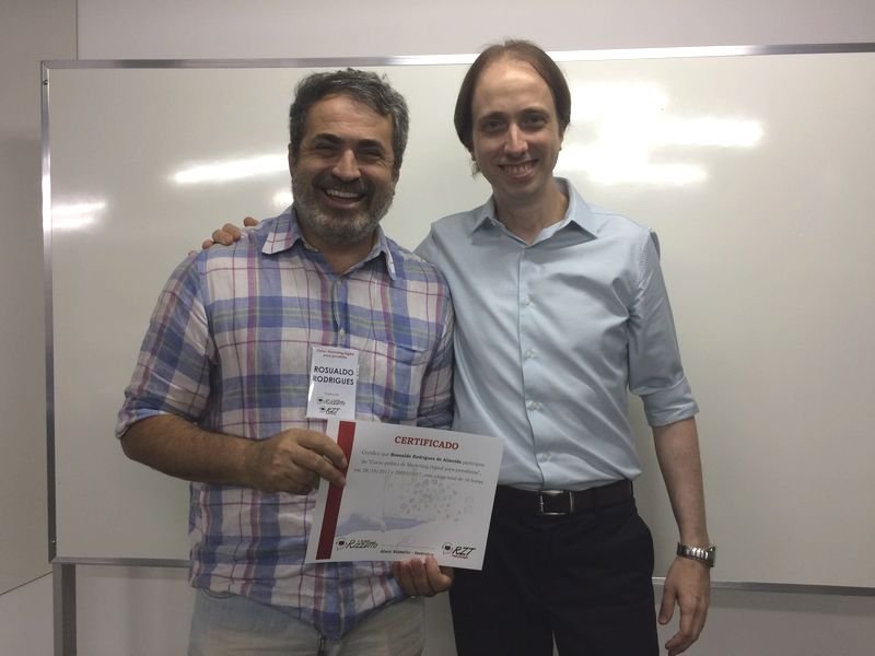 Curso de Marketing Digital para jornalistas em Brasília - Rosualdo Rodrigues e Almir Rizzatto