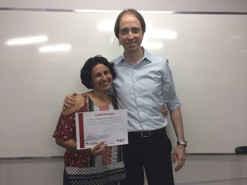 Curso de Marketing Digital para jornalistas em Brasília - Rosângela da Cruz e Almir Rizzatto