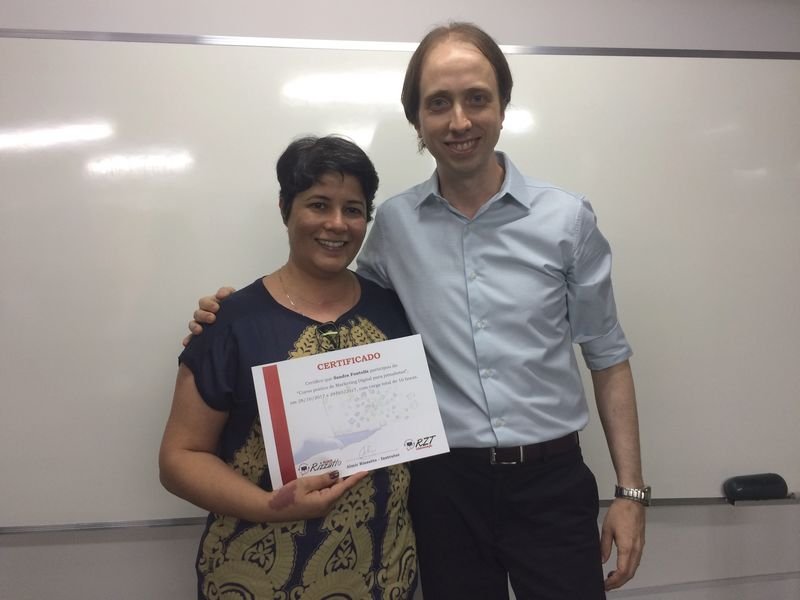 Curso de Marketing Digital para jornalistas em Brasília - Sandra Fontella e Almir Rizzatto